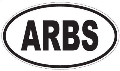 ARBS - Oval Sticker