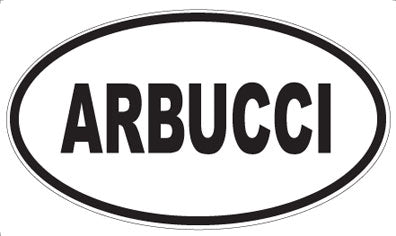 ARBUCCI - Oval Sticker