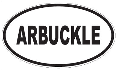 ARBUCKLE - Oval Sticker