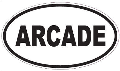 ARCADE - Oval Sticker