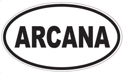 ARCANA - Oval Sticker