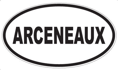 ARCENEAUX - Oval Magnet
