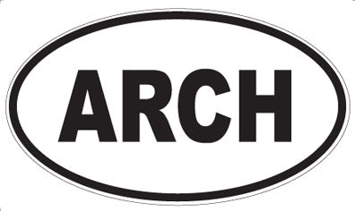 ARCH - Oval Sticker