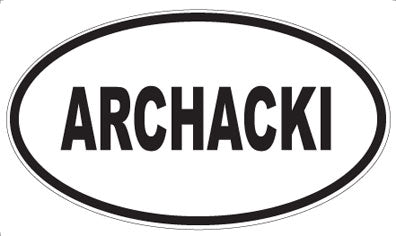 ARCHACKI - Oval Sticker