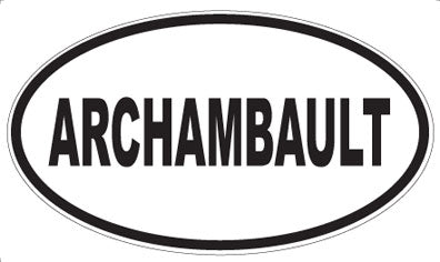 ARCHAMBAULT - Oval Sticker