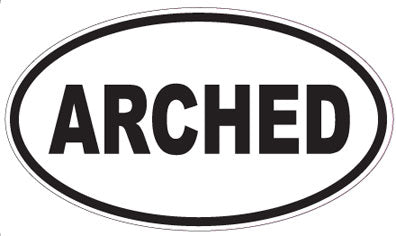 ARCHED - Oval Sticker
