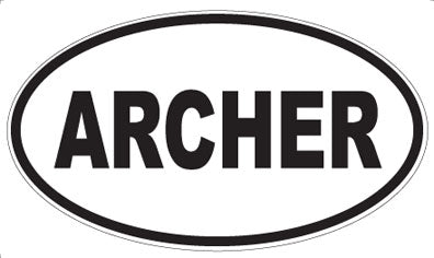 ARCHER - Oval Magnet