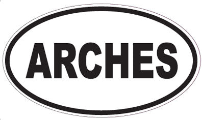 ARCHES - Oval Sticker