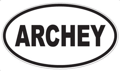 ARCHEY - Oval Sticker