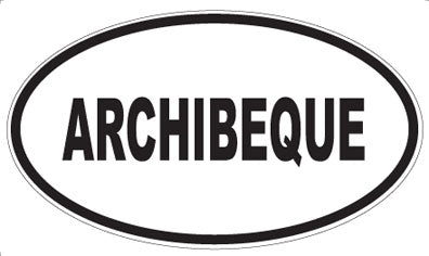 ARCHIBEQUE - Oval Sticker