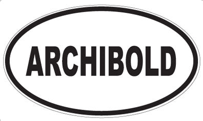ARCHIBOLD - Oval Magnet