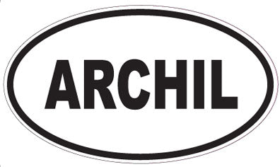 ARCHIL - Oval Sticker