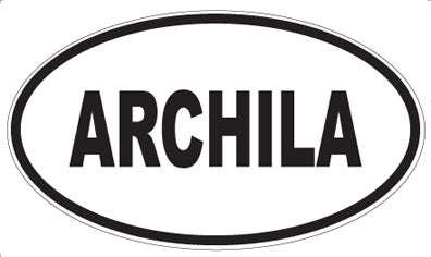 ARCHILA - Oval Magnet