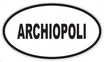 ARCHIOPOLI - Oval Sticker