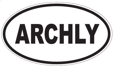 ARCHLY - Oval Sticker