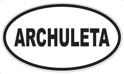 ARCHULETA - Oval Sticker