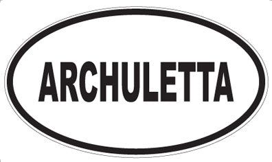 ARCHULETTA - Oval Magnet