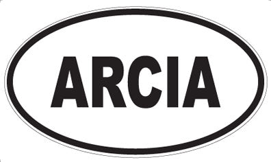 ARCIA - Oval Sticker