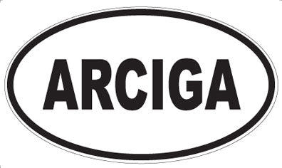 ARCIGA - Oval Sticker