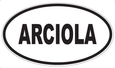 ARCIOLA - Oval Sticker