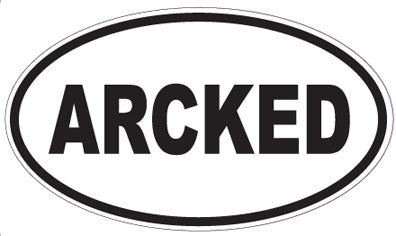 ARCKED - Oval Sticker