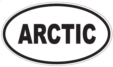 ARCTIC - Oval Sticker