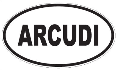 ARCUDI - Oval Sticker