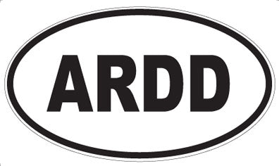 ARDD - Oval Sticker
