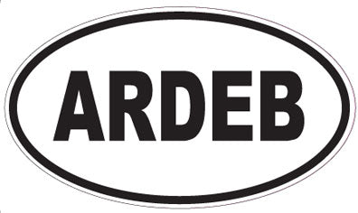ARDEB - Oval Sticker