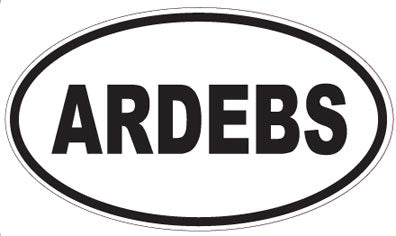 ARDEBS - Oval Sticker