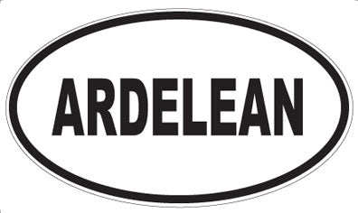 ARDELEAN - Oval Sticker