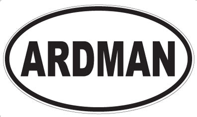 ARDMAN - Oval Sticker