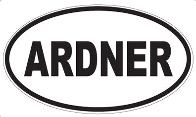 ARDNER - Oval Sticker