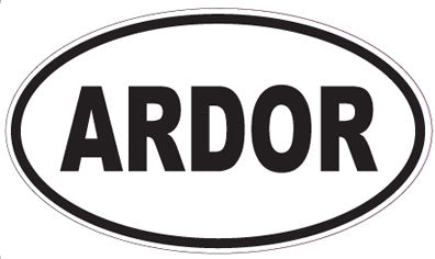 ARDOR - Oval Sticker