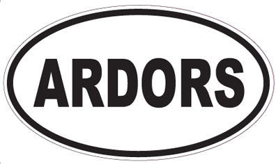 ARDORS - Oval Sticker