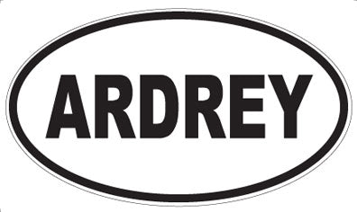 ARDREY - Oval Sticker