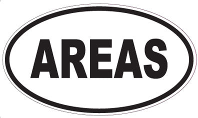 AREAS - Oval Sticker