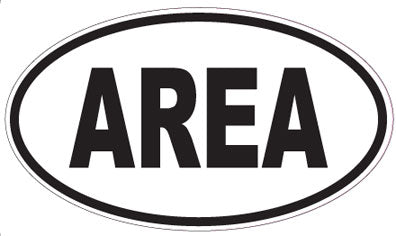 AREA - Oval Sticker