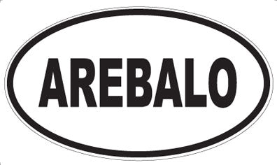 AREBALO - Oval Sticker