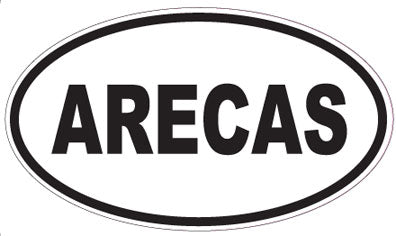 ARECAS - Oval Sticker
