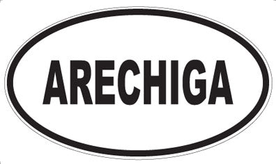 ARECHIGA - Oval Sticker