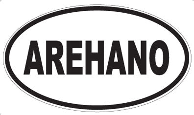 AREHANO - Oval Sticker