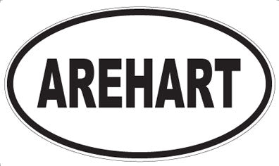 AREHART - Oval Magnet