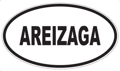 AREIZAGA - Oval Sticker