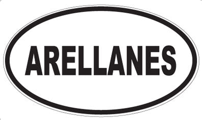 ARELLANES - Oval Sticker