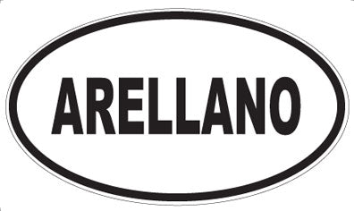 ARELLANO - Oval Sticker