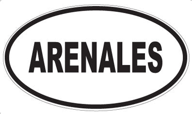 ARENALES - Oval Sticker