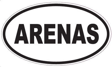 ARENAS - Oval Sticker