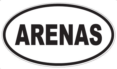ARENAS - Oval Magnet