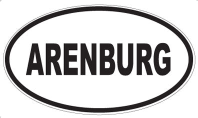 ARENBURG - Oval Sticker
